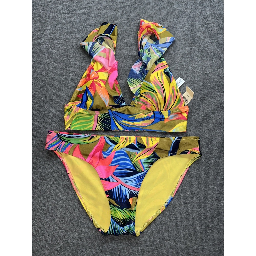 Aerie Multicolor Tropical Bikini